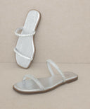 The Lucy | Satin Lined Rhinestone Strappy Flat Sandal-Sandals-Rae Collective, Women's Online Fashion Boutique Located in Phoenix, Arizona (Scottsdale Area)