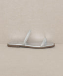 The Lucy | Satin Lined Rhinestone Strappy Flat Sandal-Sandals-Rae Collective, Women's Online Fashion Boutique Located in Phoenix, Arizona (Scottsdale Area)
