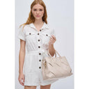 Phoebe Woven Satchel-Purses & Bags-Krush Kandy, Women's Online Fashion Boutique Located in Phoenix, Arizona (Scottsdale Area)