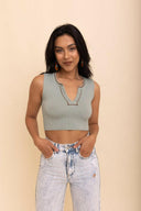 Ribbed Henley Brami-Bralettes-Rae Collective, Women's Online Fashion Boutique Located in Phoenix, Arizona (Scottsdale Area)