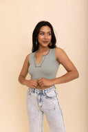 Ribbed Henley Brami-Bralettes-Krush Kandy, Women's Online Fashion Boutique Located in Phoenix, Arizona (Scottsdale Area)