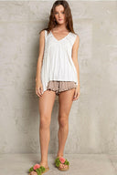 Dreamy Days Babydoll Tank Top-Tanks-Krush Kandy, Women's Online Fashion Boutique Located in Phoenix, Arizona (Scottsdale Area)