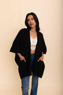 Boucle Cozy Ruana w/ Pockets-Cardigans-Rae Collective, Women's Online Fashion Boutique Located in Phoenix, Arizona (Scottsdale Area)