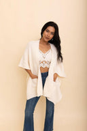 Boucle Cozy Ruana w/ Pockets-Cardigans-Krush Kandy, Women's Online Fashion Boutique Located in Phoenix, Arizona (Scottsdale Area)
