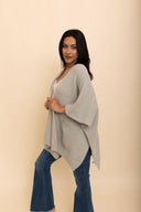Boucle Cozy Ruana w/ Pockets-Cardigans-Rae Collective, Women's Online Fashion Boutique Located in Phoenix, Arizona (Scottsdale Area)