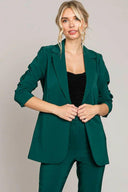 Twill Oversized Single Button Blazer Jacket-Blazers-Rae Collective, Women's Online Fashion Boutique Located in Phoenix, Arizona (Scottsdale Area)