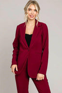Twill Oversized Single Button Blazer Jacket-Blazers-Rae Collective, Women's Online Fashion Boutique Located in Phoenix, Arizona (Scottsdale Area)