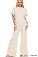 Mock Neck Shirred Sweater-Sweaters-Rae Collective, Women's Online Fashion Boutique Located in Phoenix, Arizona (Scottsdale Area)