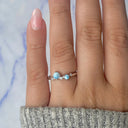 Twin Tide Larimar Ring
