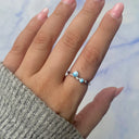 Twin Tide Larimar Ring