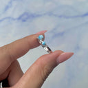 Twin Tide Larimar Ring