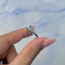 Twin Tide Larimar Ring