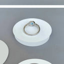 Blue Tide Larimar Halo Ring
