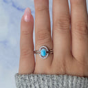 Azure Haven Larimar Oval Ring