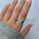 Azure Haven Larimar Oval Ring