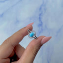 Azure Haven Larimar Oval Ring