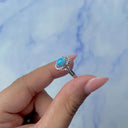 Azure Haven Larimar Oval Ring