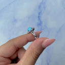 Azure Haven Larimar Oval Ring