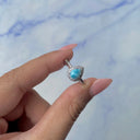 Ocean Whisper Larimar Halo Ring