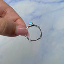 Ocean Whisper Larimar Halo Ring