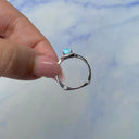 Ocean Whisper Larimar Halo Ring