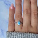 Celestial Tide Larimar Ring
