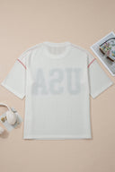 Stars & Freedom Ribbed Graphic Tee