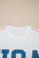 Stars & Freedom Ribbed Graphic Tee