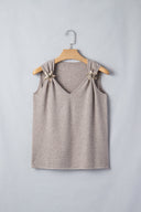 Starlit Edge V-Neck Sweater Knit Tank
