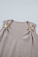 Starlit Edge V-Neck Sweater Knit Tank
