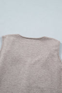 Starlit Edge V-Neck Sweater Knit Tank