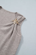 Starlit Edge V-Neck Sweater Knit Tank