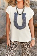 Lucky Charm Crochet Horseshoe Top