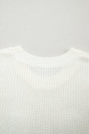 Lucky Charm Crochet Horseshoe Sweater Top