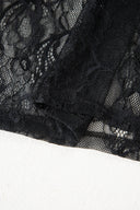 Midnight Romance Lace Patchwork Maxi Dress