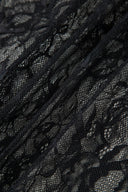 Midnight Romance Lace Patchwork Maxi Dress