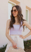 Shirred Square Neck Crop Top-Tanks-Rae Collective, Women's Online Fashion Boutique Located in Phoenix, Arizona (Scottsdale Area)