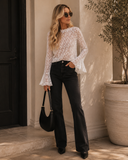 Lace Bell Sleeve Top