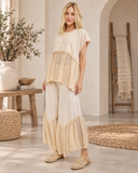Lace Drift Boho Wideleg Pants