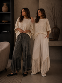 Lace Drift Boho Wideleg Pants