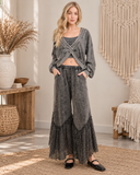 Lace Drift Boho Wideleg Pants