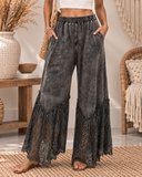 Lace Drift Boho Wideleg Pants