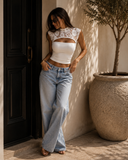 Lace Mock Neck Tank
