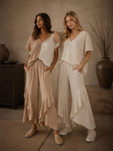 Latte Flow Ruffle Lounge Pants