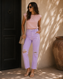 Lavender Luxe Kancan Ultra High Rise 90’s Straight Jeans