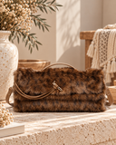 Leo Faux-Fur Crossbody Clutch