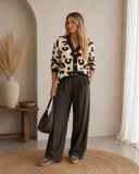 Leopard Button Cardigan