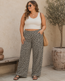 Leopard Straight Loose Leg Jeans