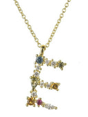 Dainty Initial Cubic Zirconia Necklace-Necklaces-Krush Kandy, Women's Online Fashion Boutique Located in Phoenix, Arizona (Scottsdale Area)