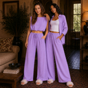 Lilac Lounge Wide Leg Pants